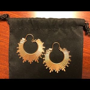 Gold earrings